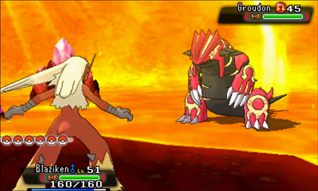 omega ruby gameplay battle